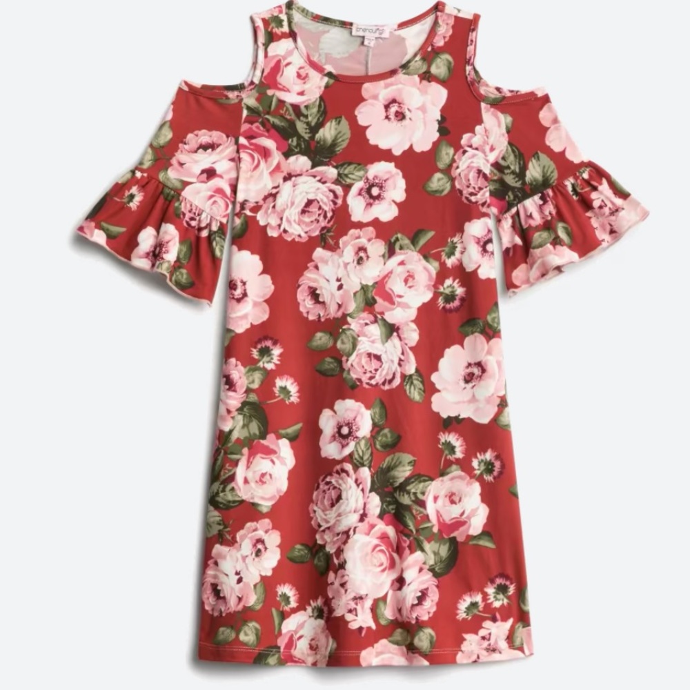 Chenault Girl Cold Shoulder Dress